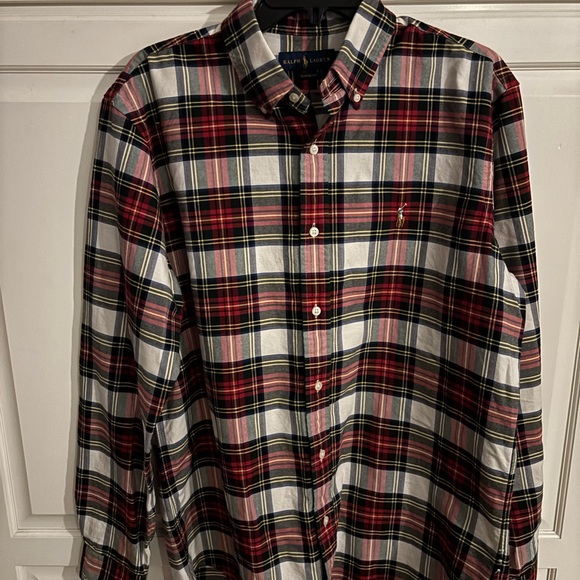 Ralph‎ Lauren Classic Plaid Men's Shirt size large - Picture 1 of 7